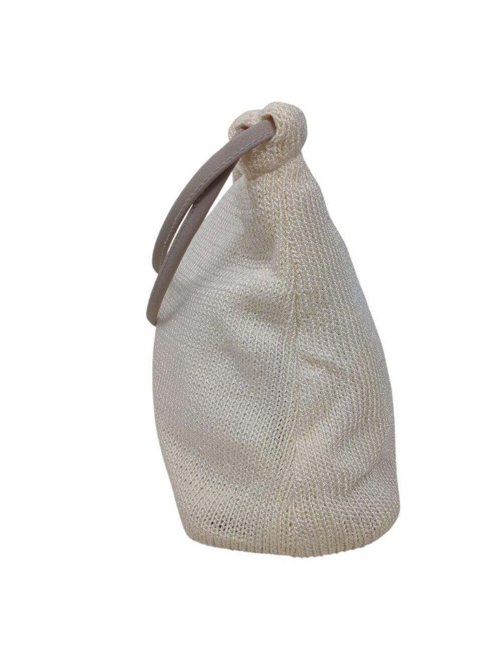 The Sak Womens Ivory Knit Bucket Bag With Double Strap Snap #I-4 - Picture 10 of 15